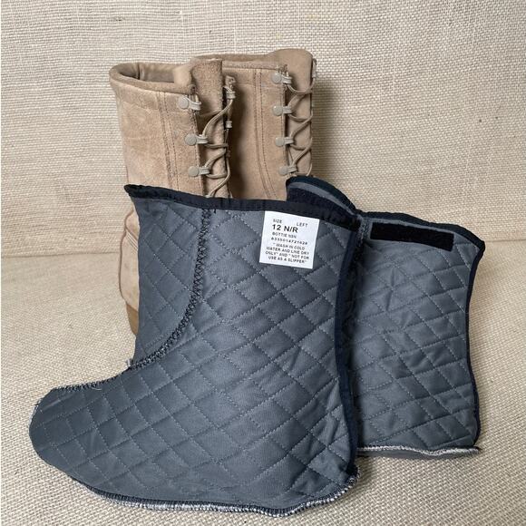 Military Field Desert Combat‎ Boots, Vibram Sole, Cold Weather inserts, Men's 12 - Picture 9 of 12